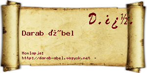Darab Ábel névjegykártya