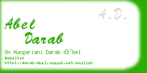 abel darab business card